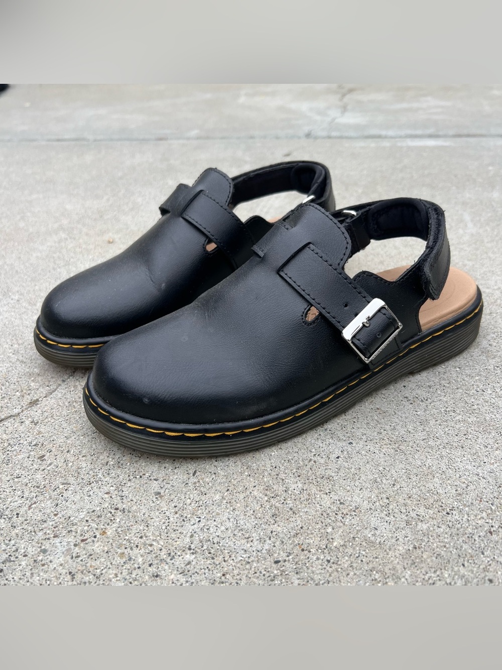 Dr. Martens Jorge II Black Slingback Mules Women’s Size 5-5.5/EU37 - NEW